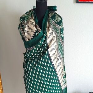 Large silk scarf/ sarong wrap